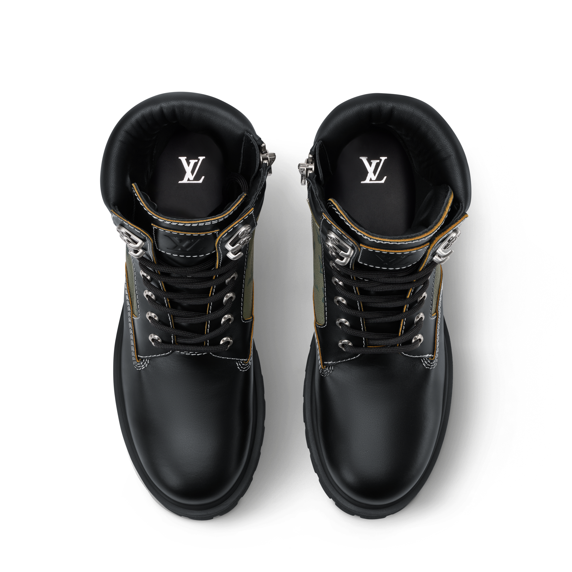 ゆ*か様 Louis Vuitton Botas Negro Gris antr 11 Botas Zapatos | LOUIS VUITTON